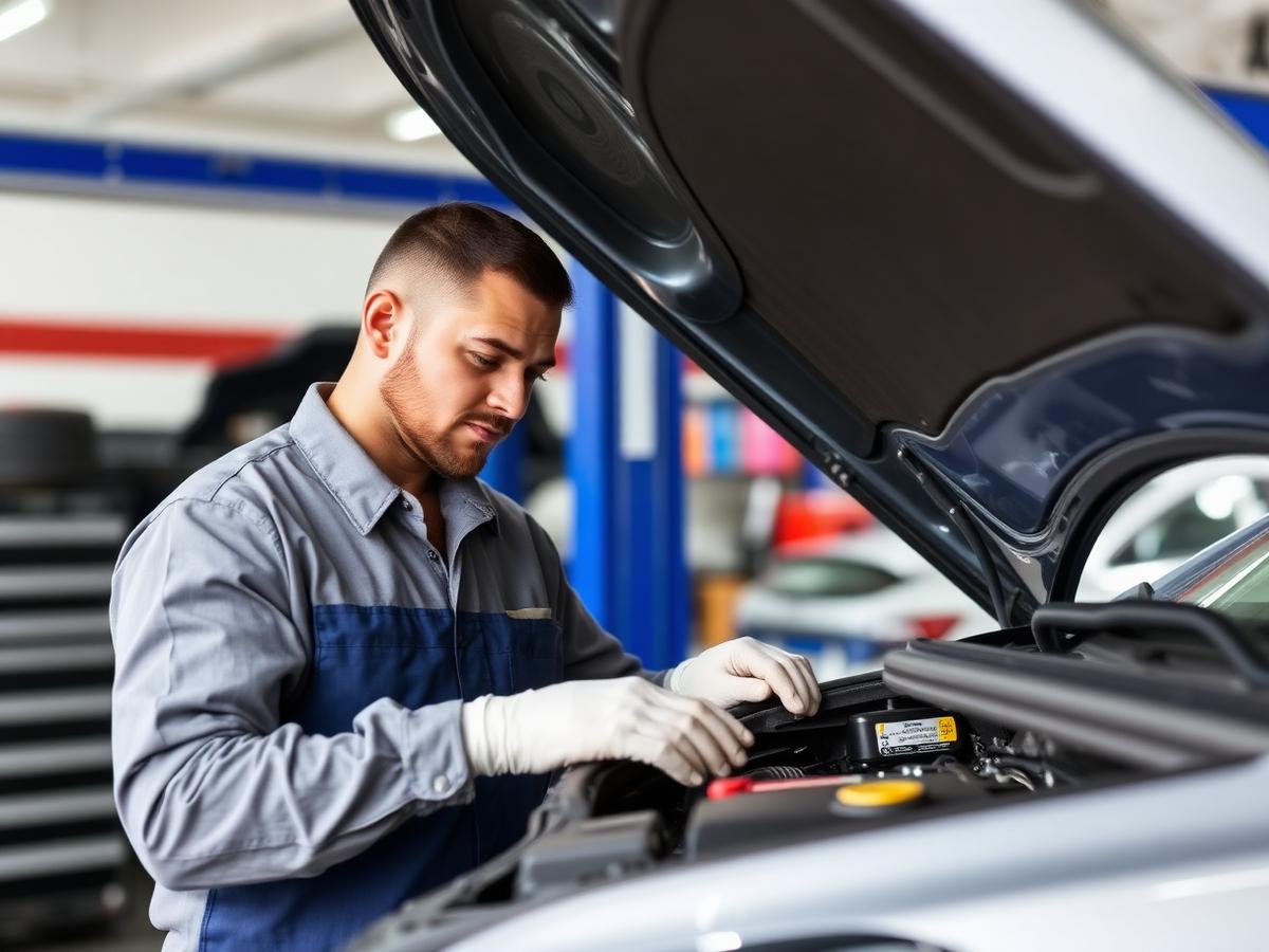 Expert mechanic at work
